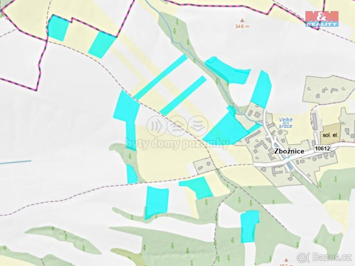 Zemědělské pozemky, Benešov u Prahy, 256 01, 86 124 m²