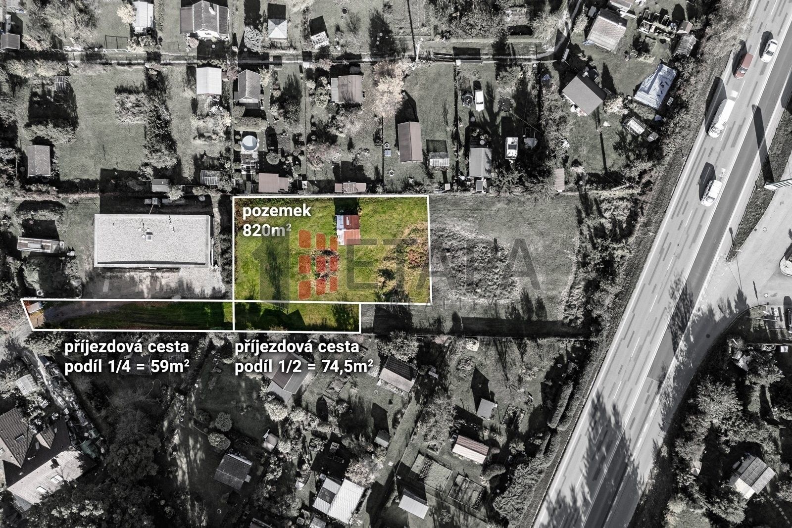 Pozemky pro bydlení, Poříčí, Boršov nad Vltavou, 953 m²