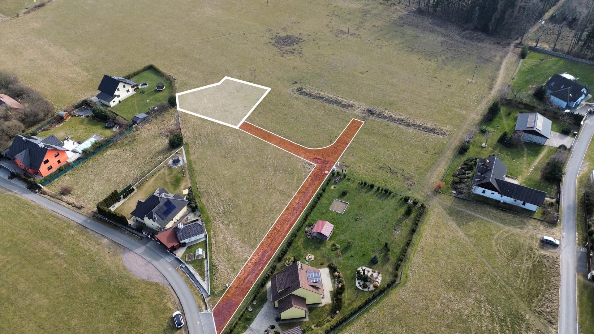 Pozemky pro bydlení, Orlov, Příbram, 914 m²