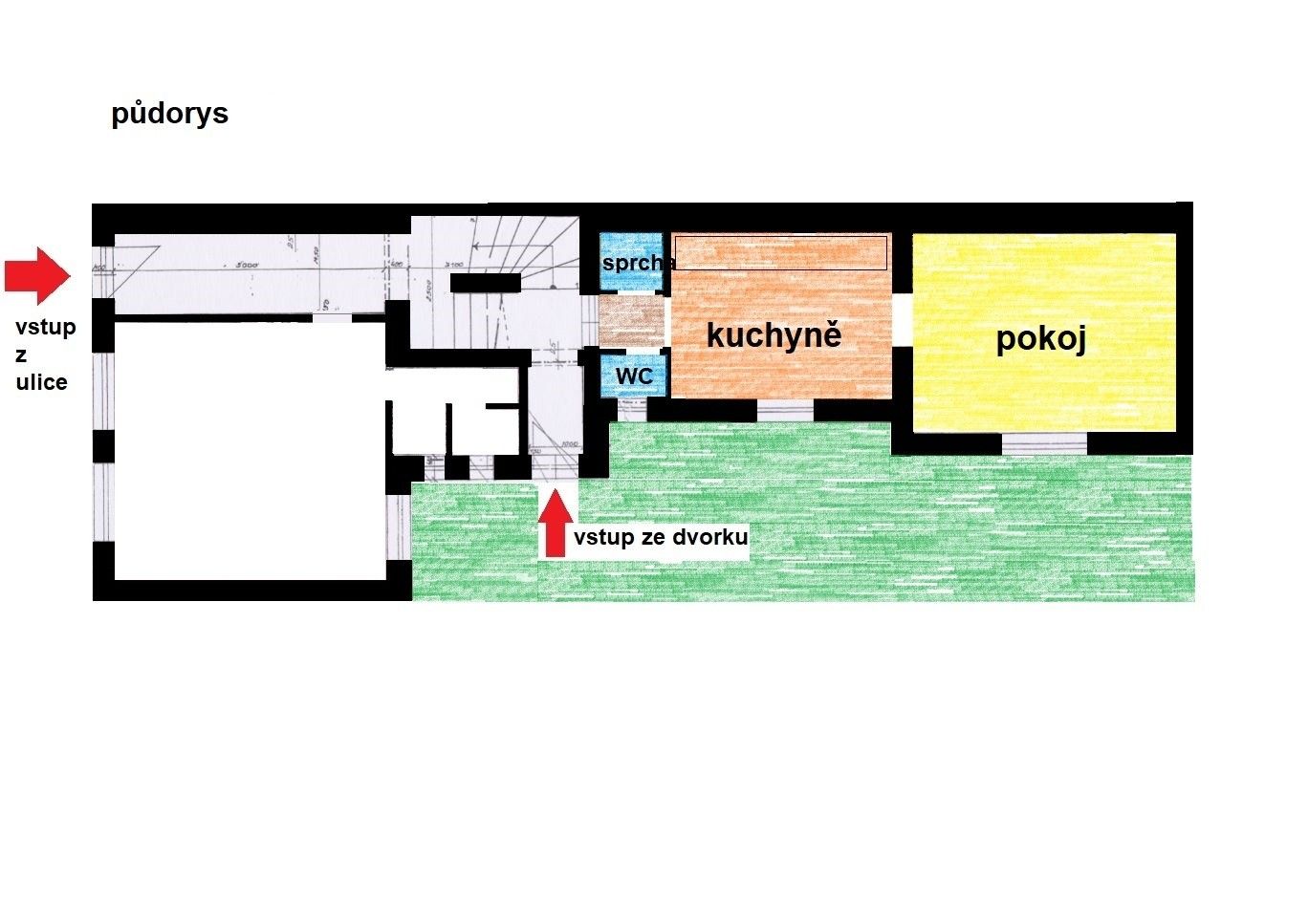 1+1, Havířská, Kladno, 40 m²