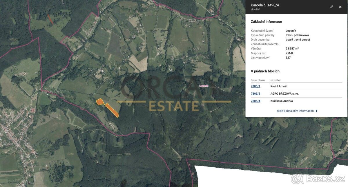 Prodej pozemek - Březová u Uherského Brodu, 687 67, 1 413 m²