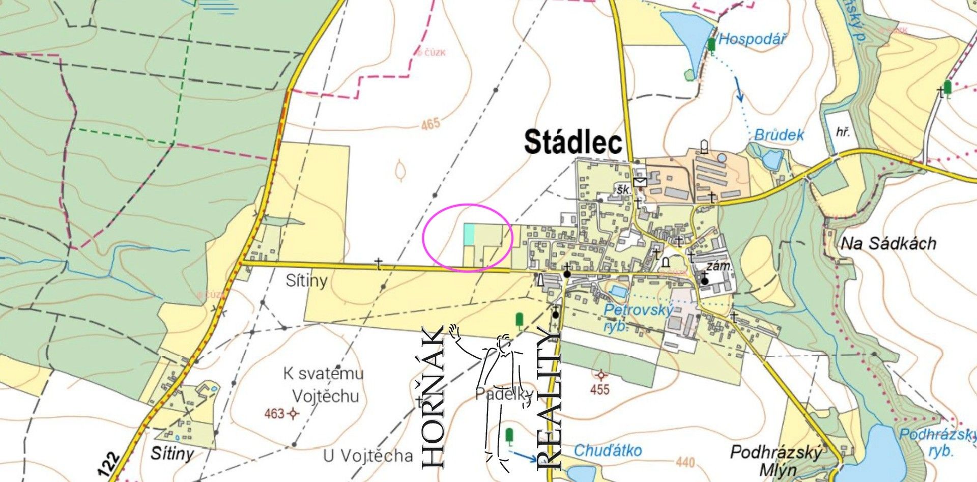 Prodej pozemek pro bydlení - Stádlec, 974 m²