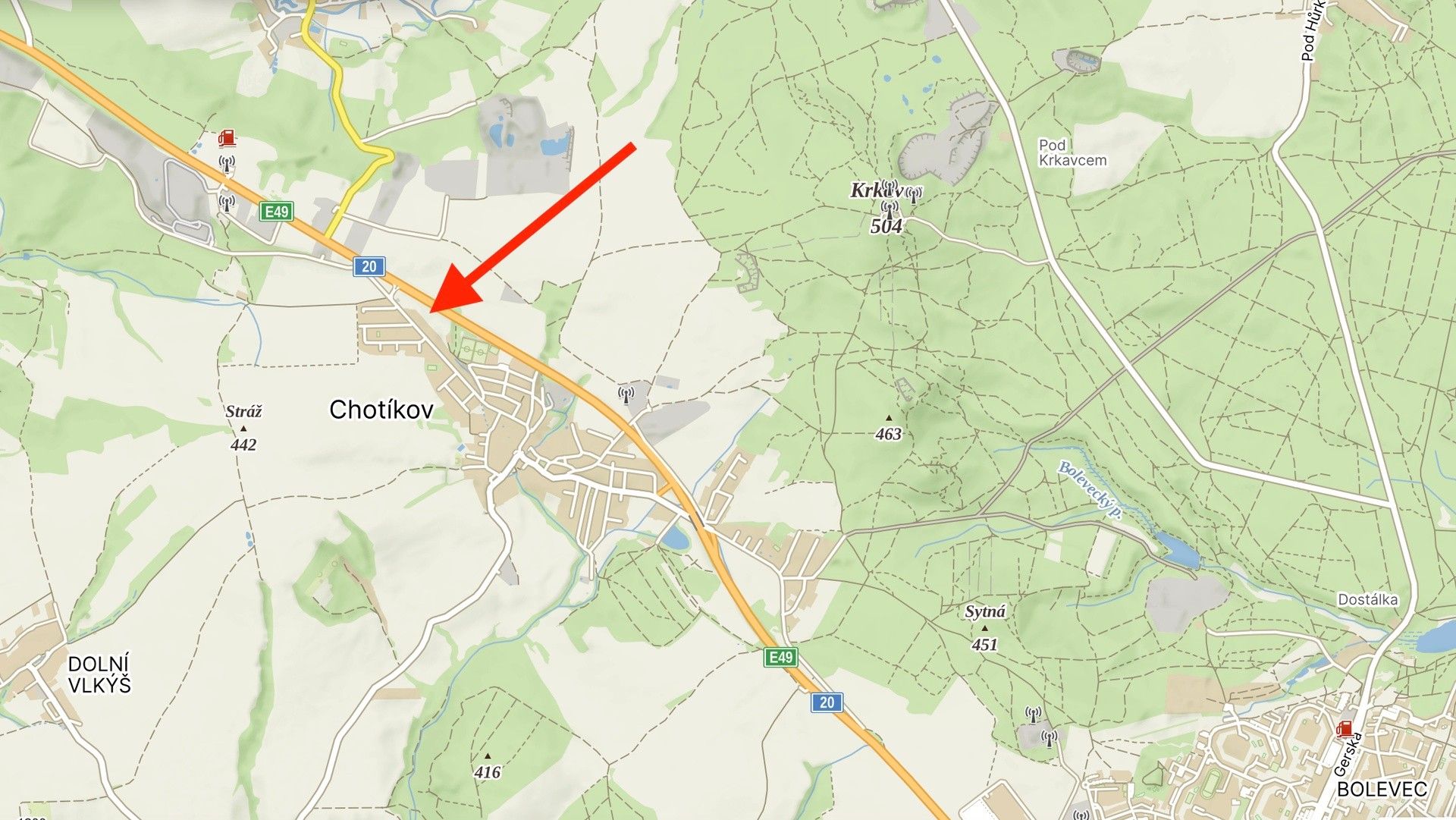 Prodej pozemek pro bydlení - Chotíkov, 8 420 m²