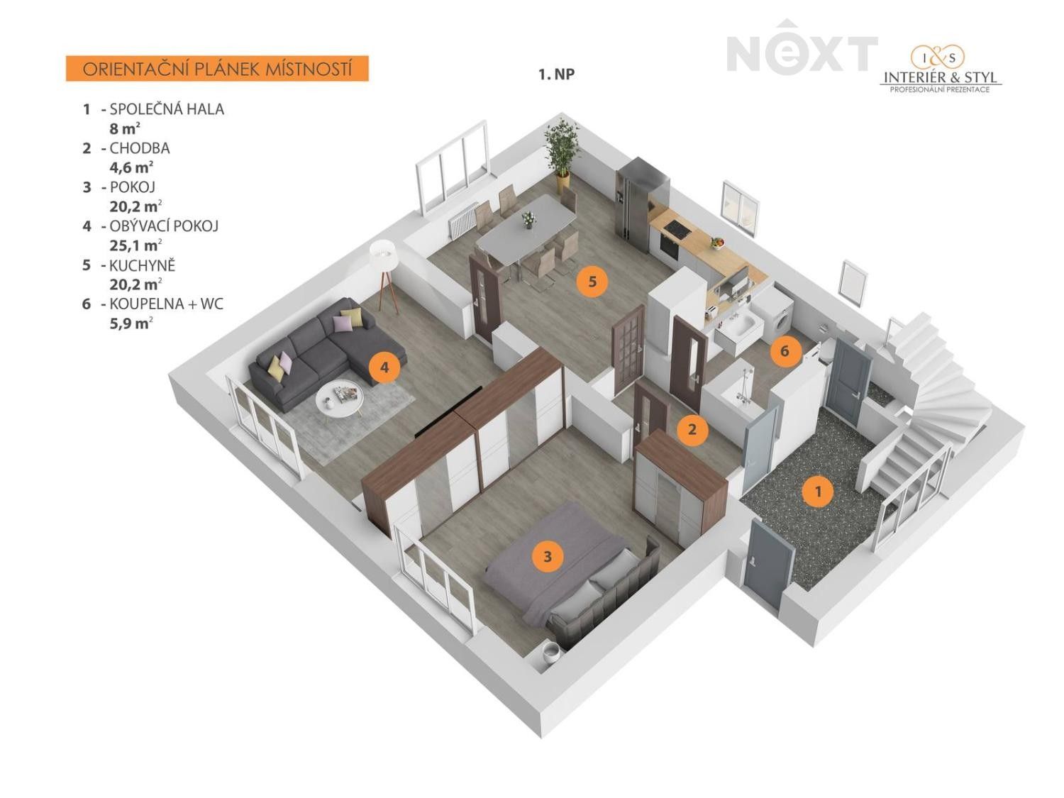 Prodej byt 3+kk - Nezvalova, Benešov, 76 m²