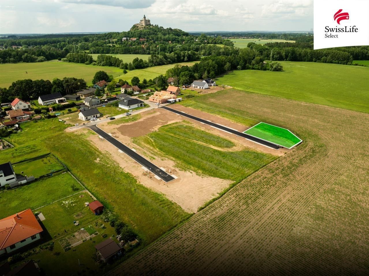 Pozemky pro bydlení, Kunětice, 873 m²