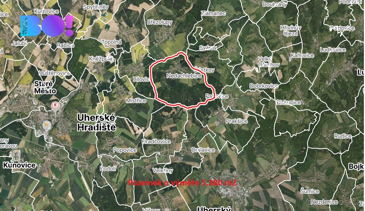 Zemědělské pozemky, Bílovice u Uherského Hradiště, 687 12, 5 380 m²