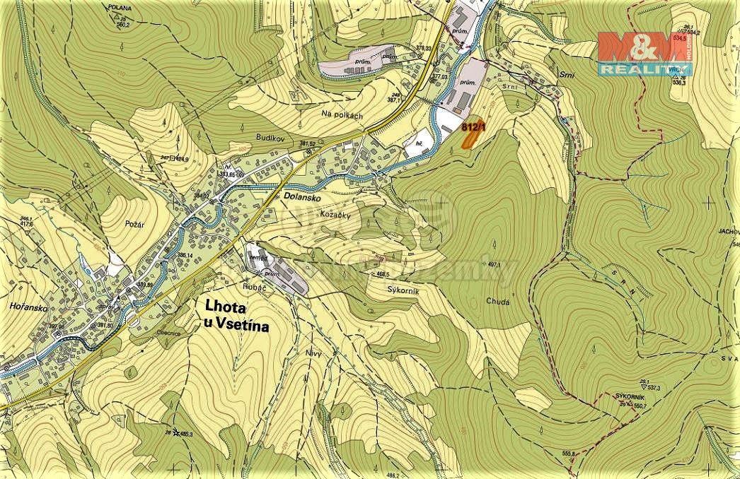Prodej louka - Vsetín, 755 01, 3 766 m²