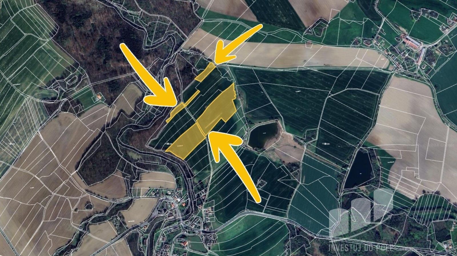 Prodej zemědělský pozemek - Pařížov, Běstvina, 45 541 m²