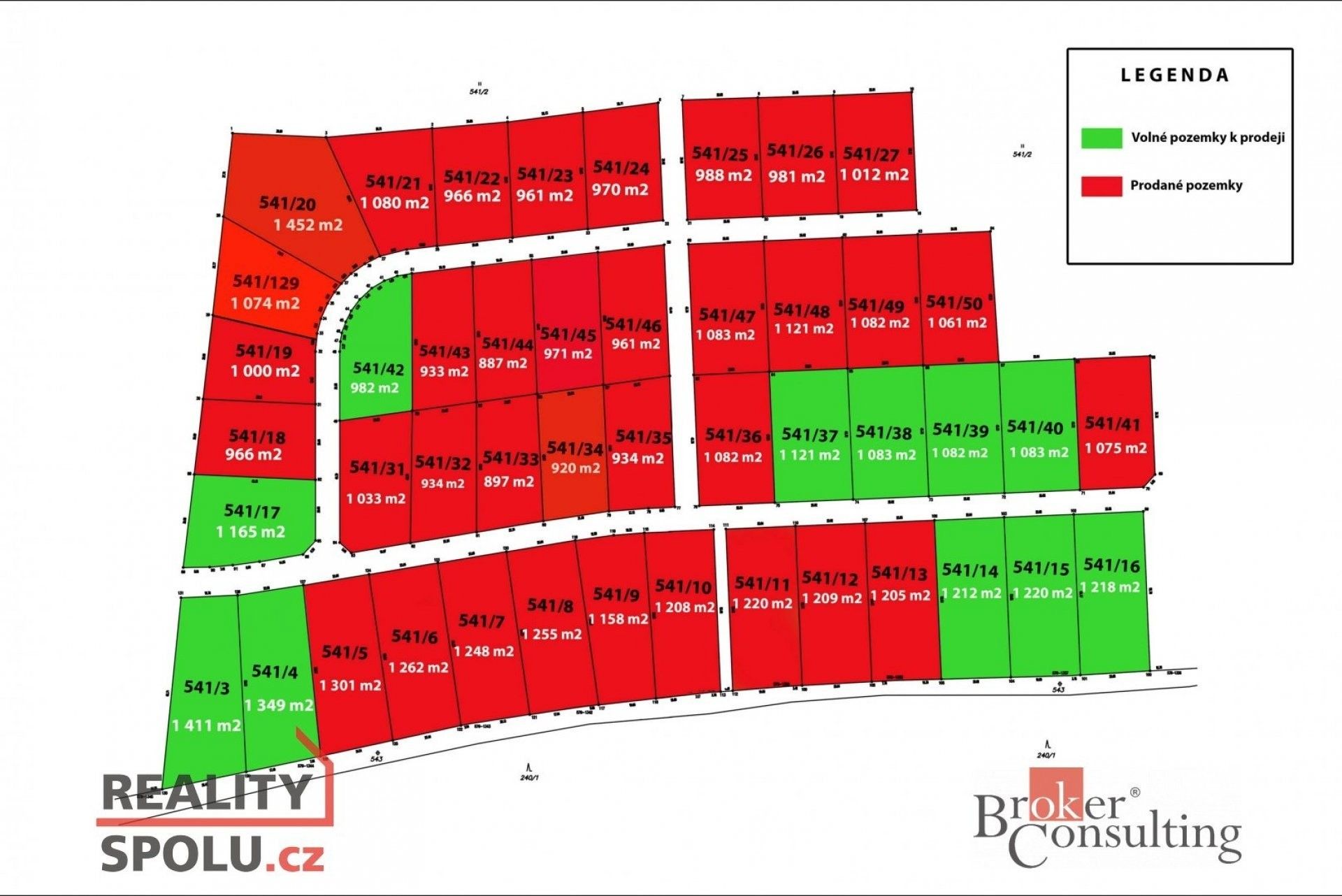 Pozemky pro bydlení, Hory, 982 m²