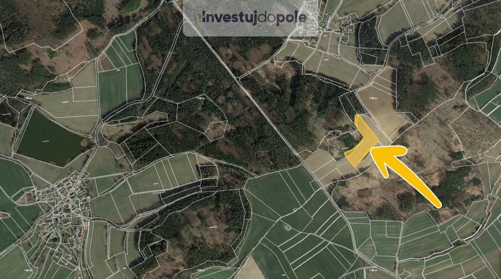 Prodej louka - Lesáky, Pravonín, 13 670 m²