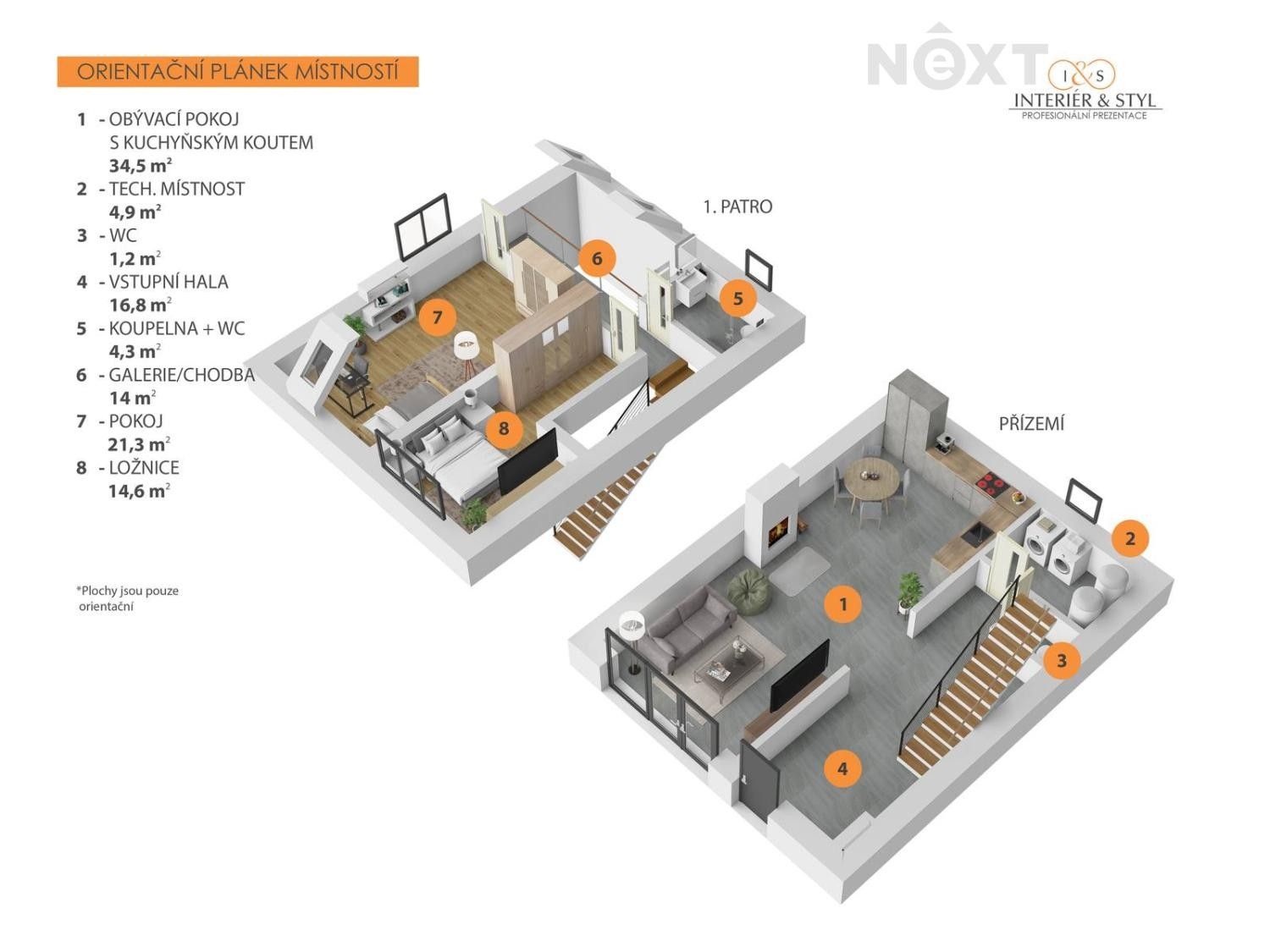 Prodej byt 3+kk - Strančická, Všestary, 111 m²