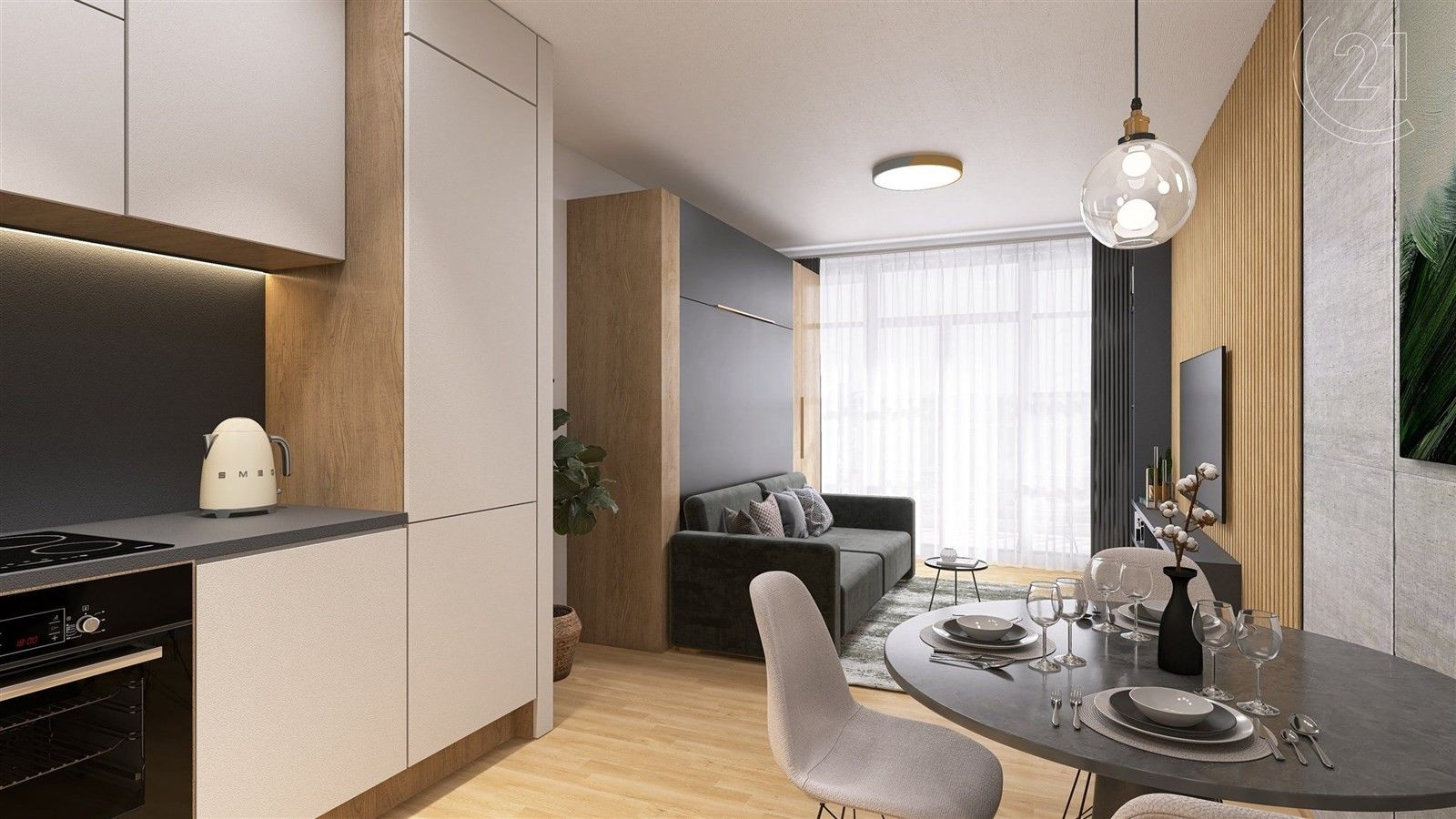 1+kk, Kolbenova, Praha, 45 m²