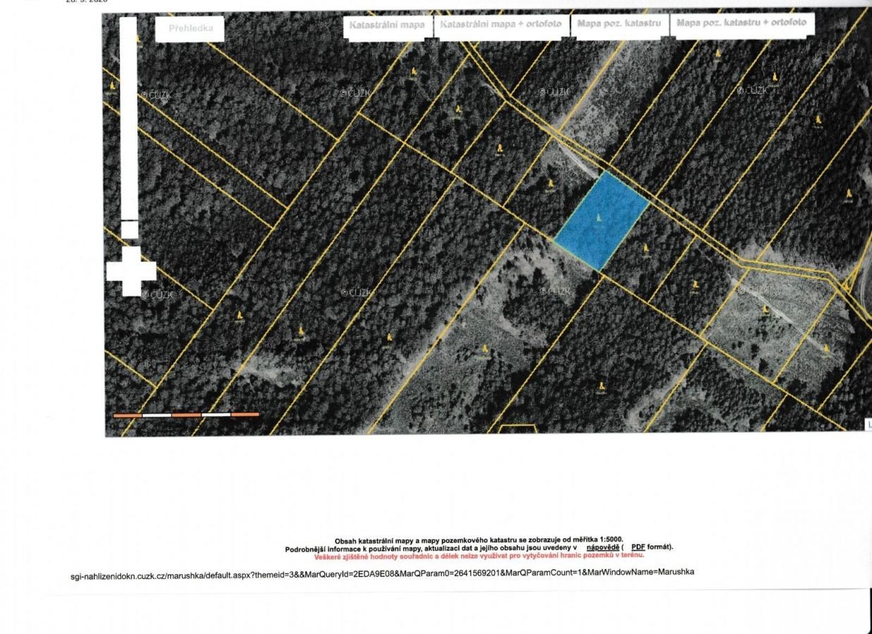 Lesy, Domašín, Vlašim, 10 950 m²