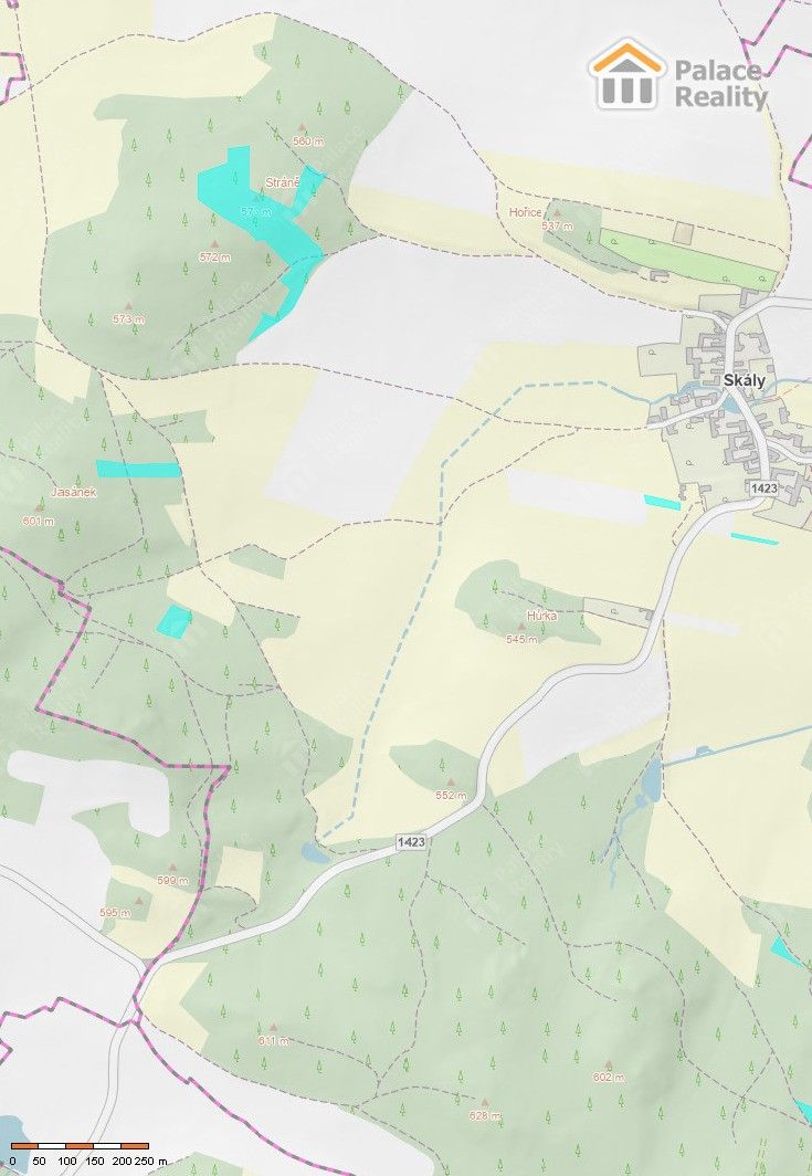 Prodej les - Skály, 40 909 m²
