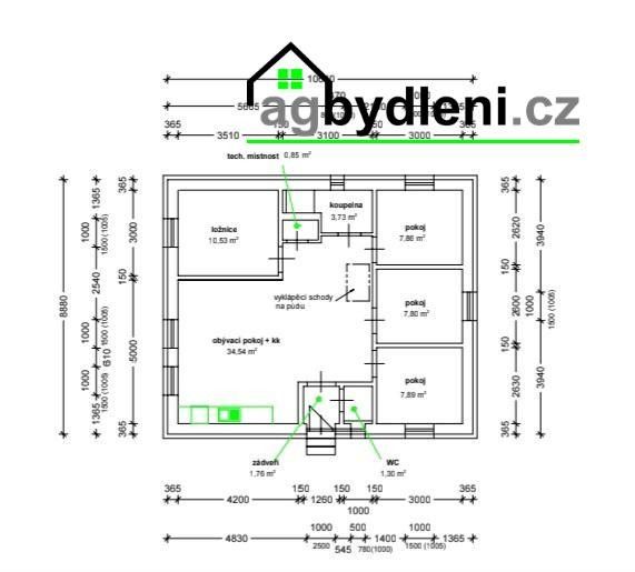 Prodej rodinný dům - Svojšín, 74 m²