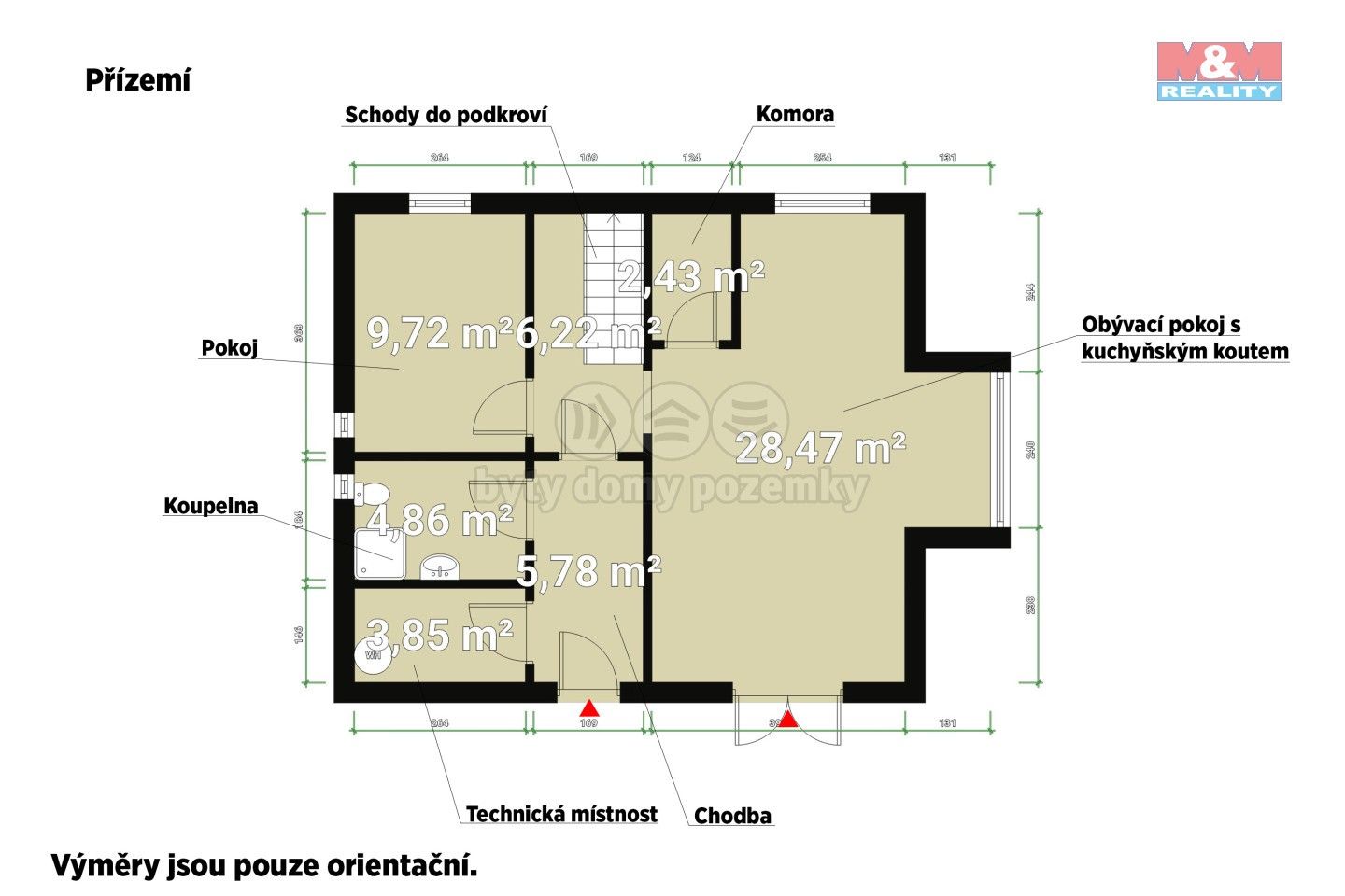 Prodej rodinný dům - Kyšice, 114 m²