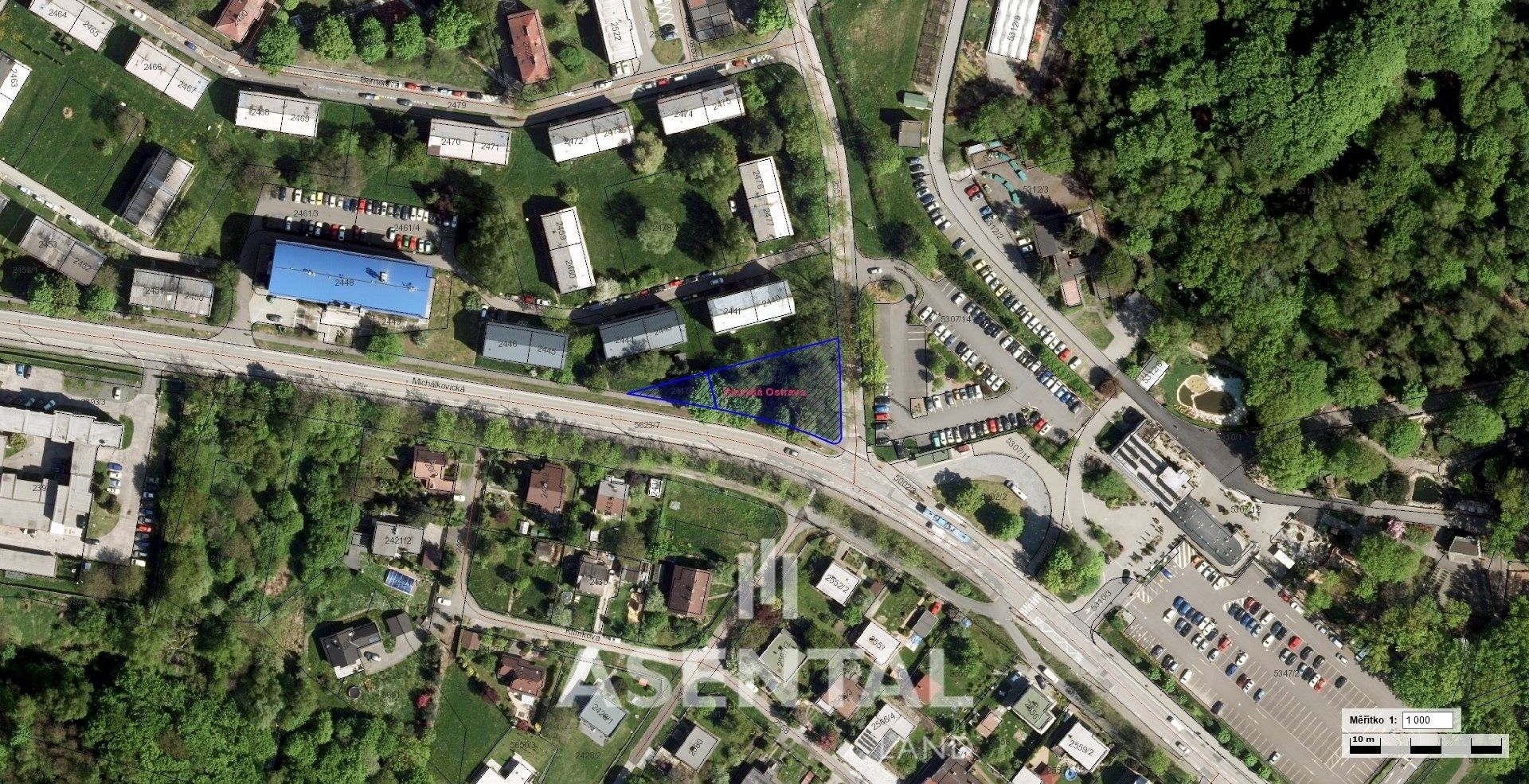 Pozemky pro bydlení, Michálkovická, Ostrava, 1 154 m²