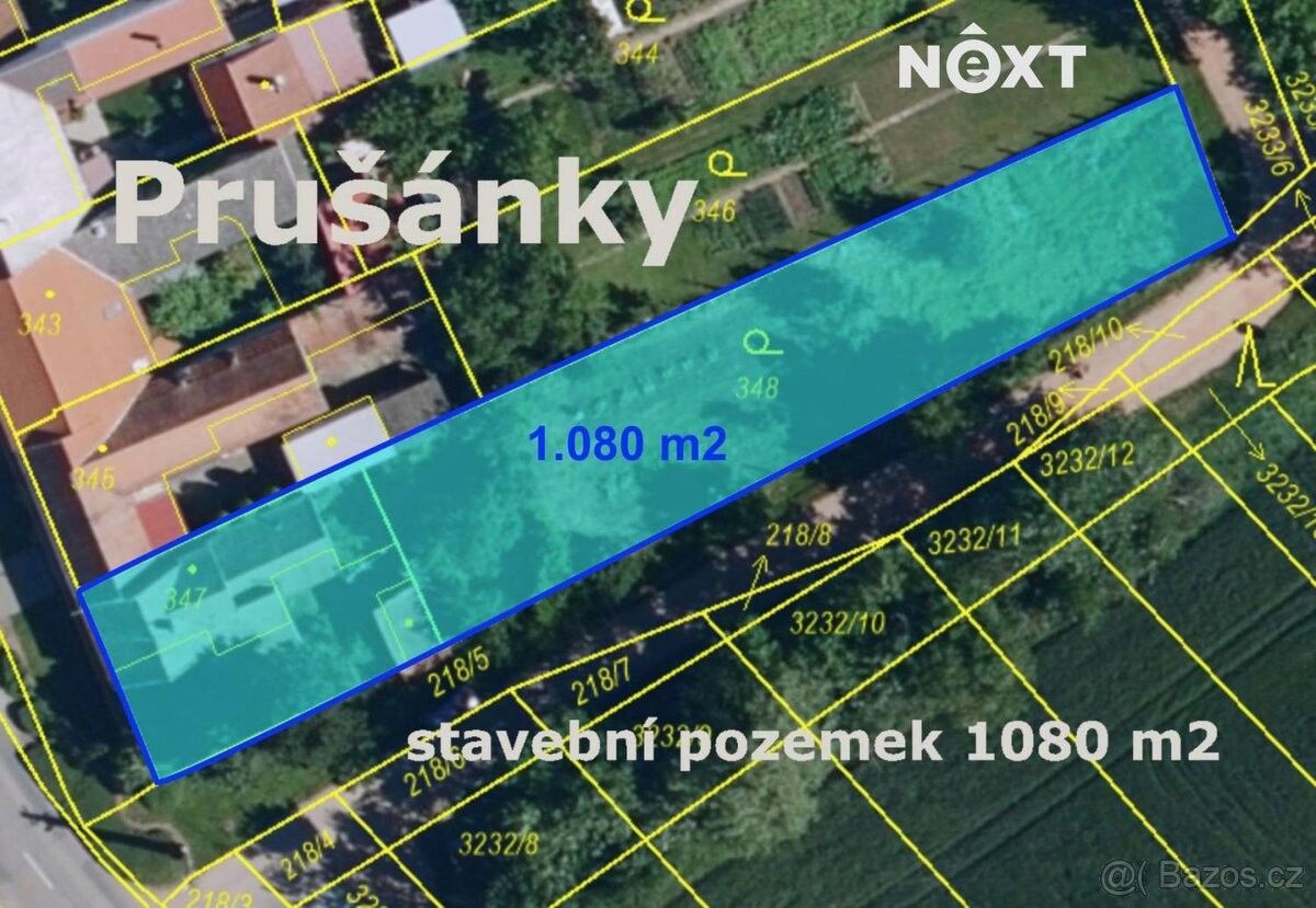 Pozemky pro bydlení, Prušánky, 696 21, 1 080 m²