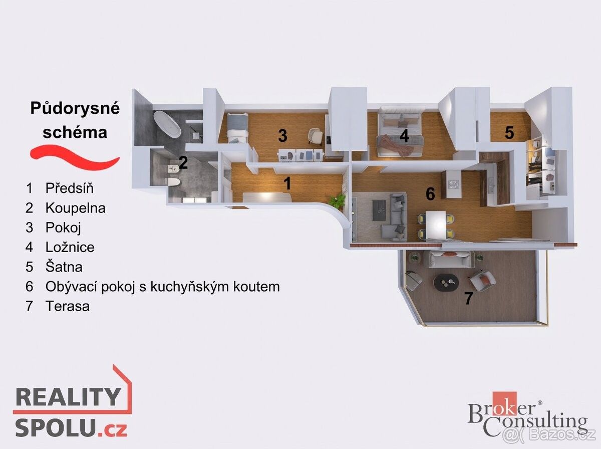 Prodej byt 3+kk - Praha, 180 00, 114 m²