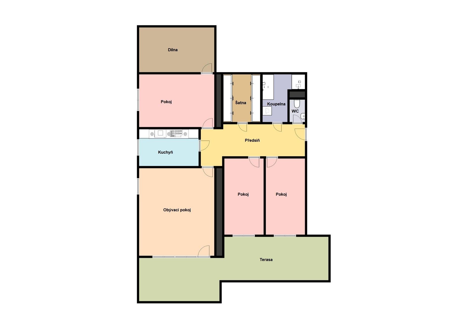 Prodej byt 4+1 - Pod Skalkou, Praha, 118 m²