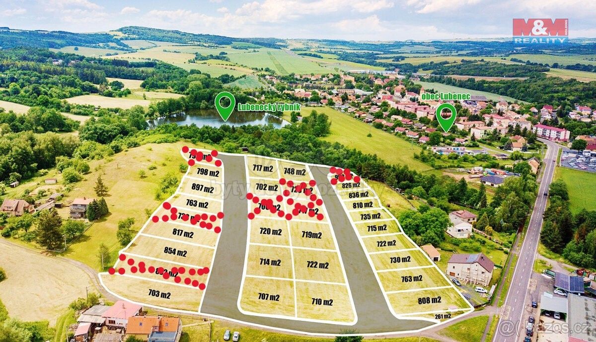 Prodej pozemek pro bydlení - Lubenec, 439 83, 707 m²