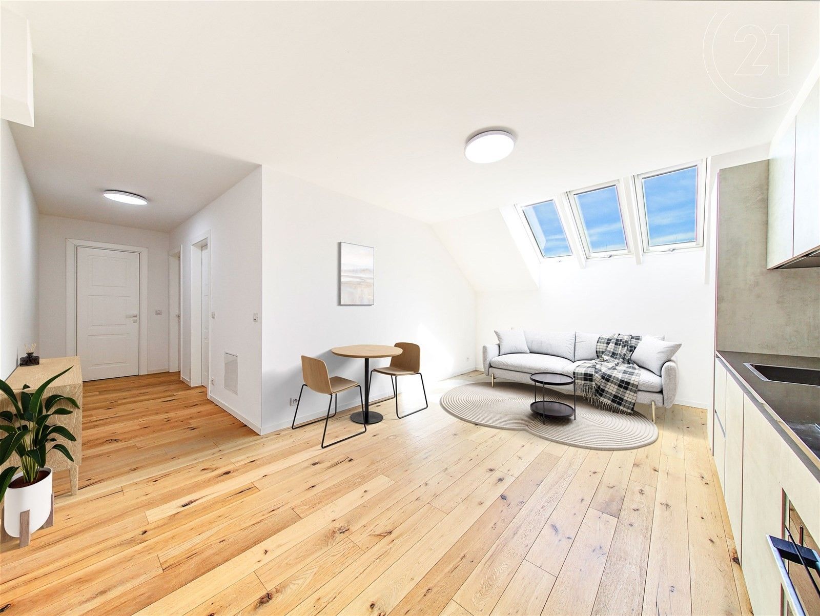 3+kk, Kamenická, Praha, 57 m²