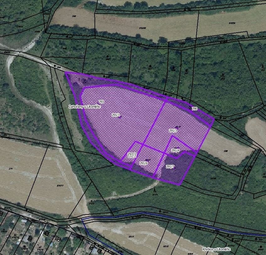 Zemědělské pozemky, Zahořany, Křešice, 4 101 m²