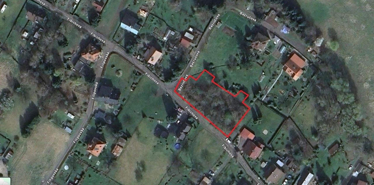 Pozemky pro bydlení, Fibichova, Jiříkov, 1 414 m²
