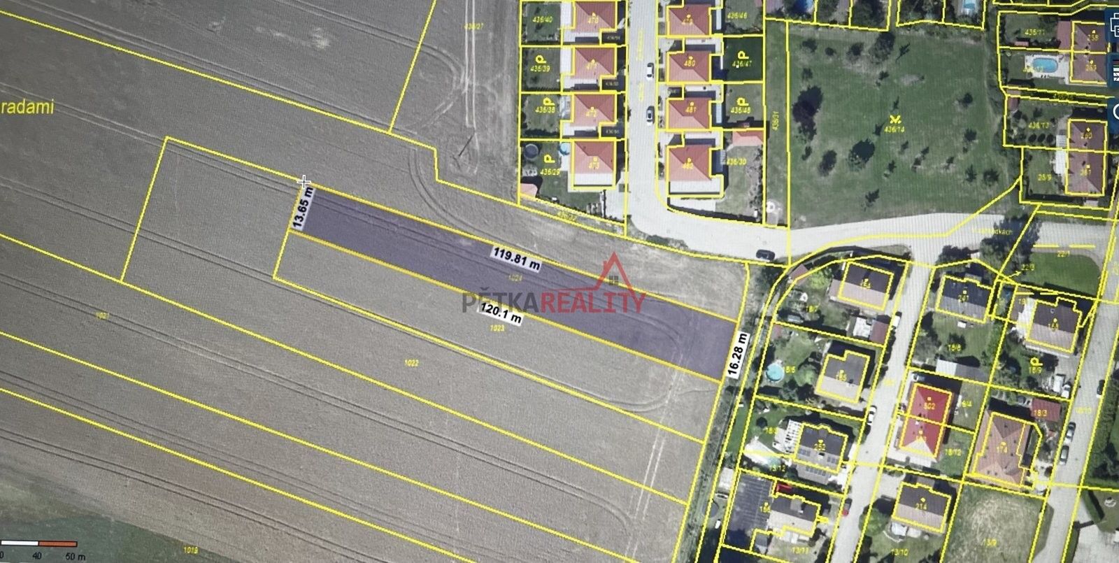 Pozemky pro bydlení, Za Brankou, Zlatníky-Hodkovice, 1 758 m²