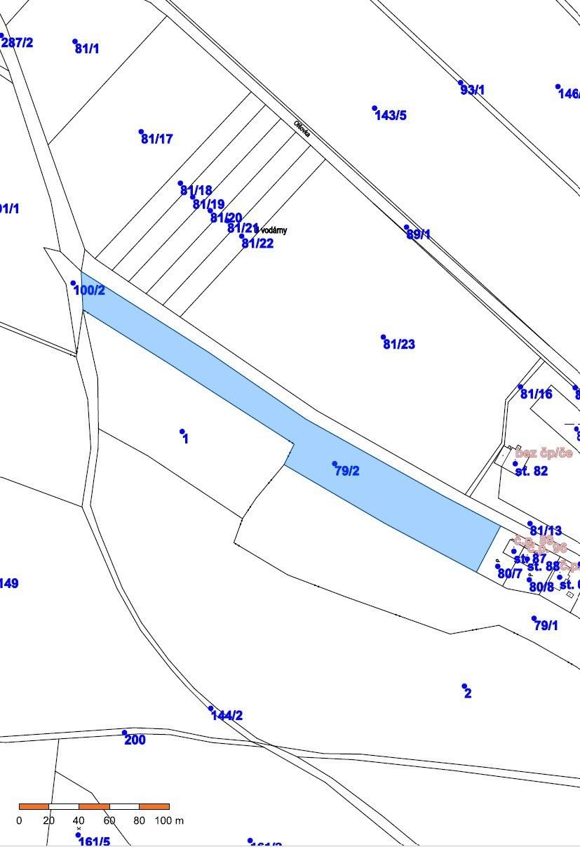 Zemědělské pozemky, Chlumská, Neděliště, 722 m²