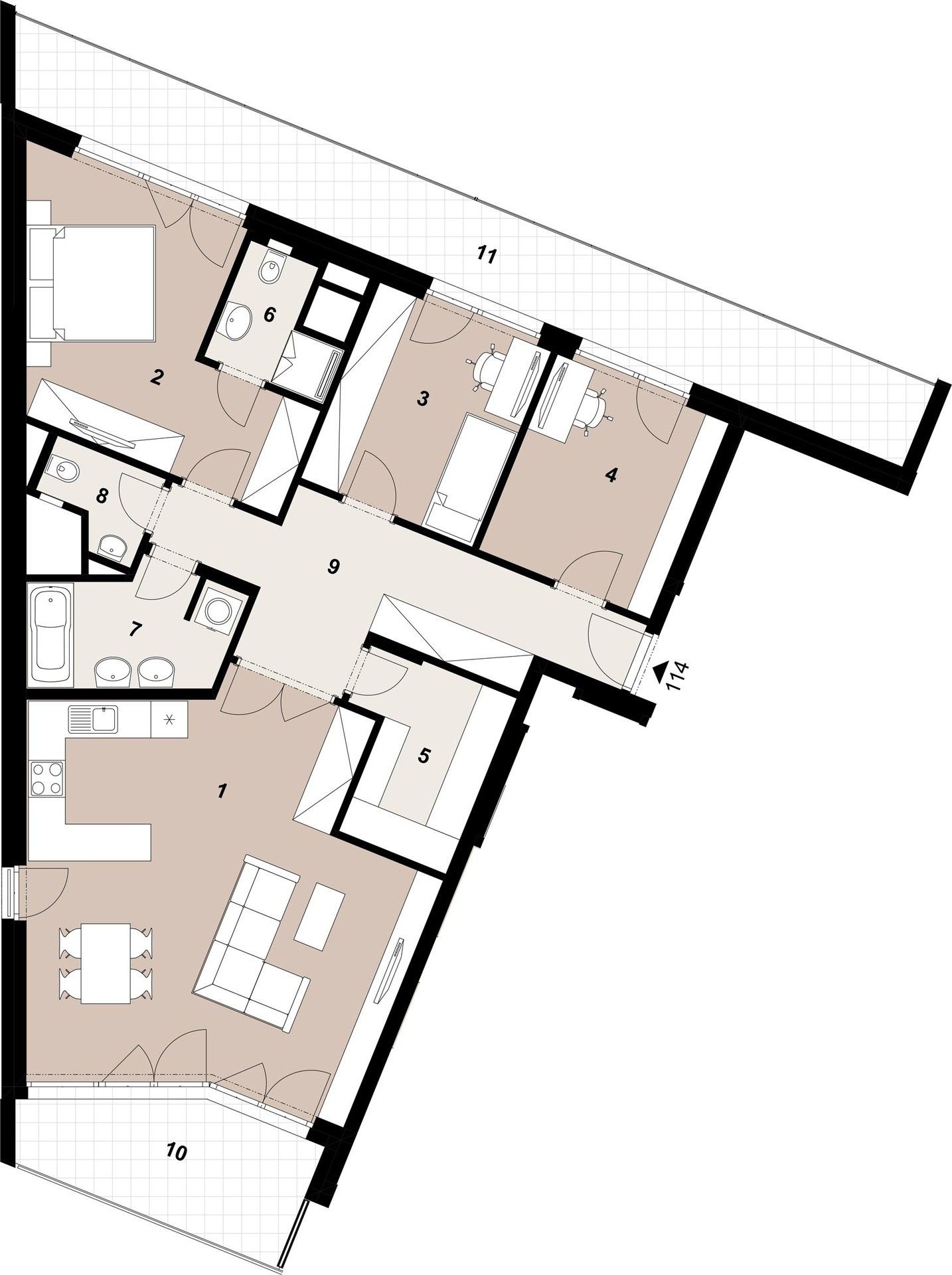 Prodej byt 4+kk - Štichova, Praha, 107 m²