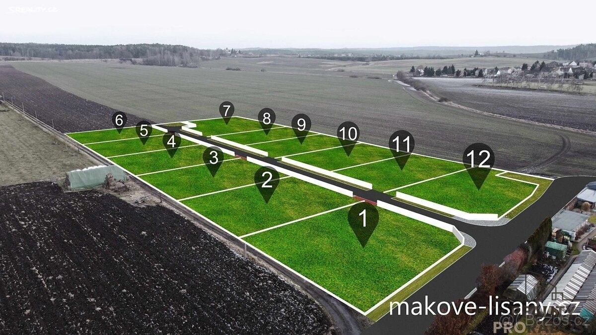 Pozemky pro bydlení, Lišany u Rakovníka, 270 52, 1 026 m²