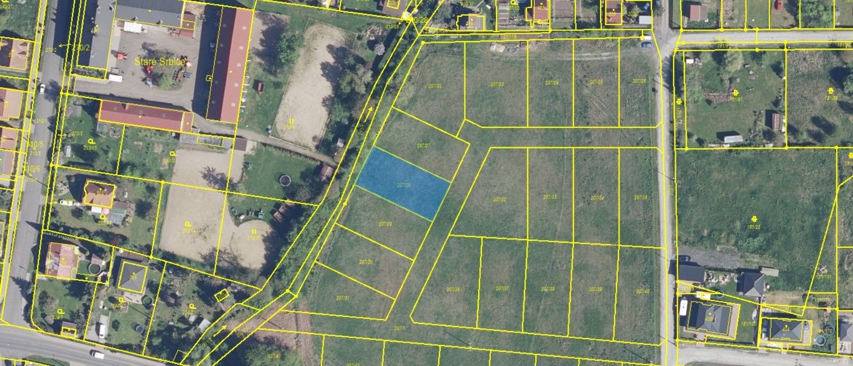 Pozemky pro bydlení, Srbice, 581 m²