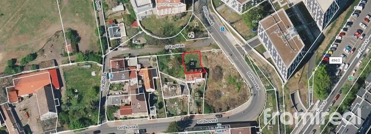 Komerční pozemky, U kapliček, Praha, 167 m²