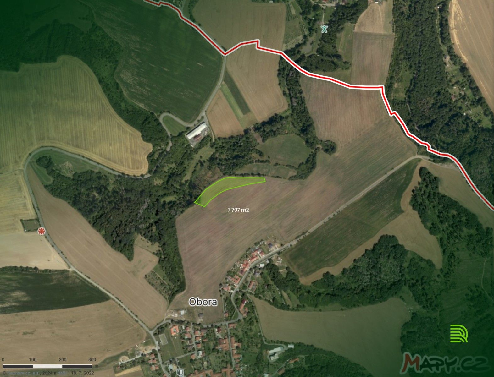 Prodej zemědělský pozemek - Obora, 7 797 m²