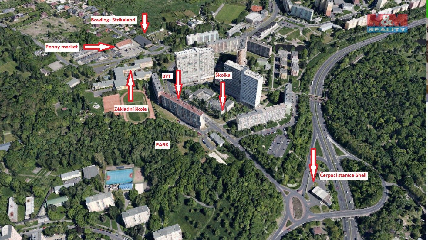 Pronájem byt 2+1 - Březenecká, Chomutov, 63 m²
