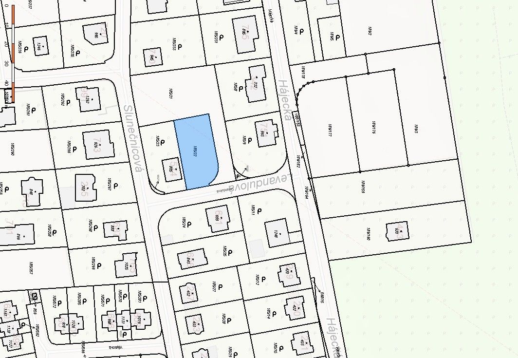 Pozemky pro bydlení, Chýně, 640 m²