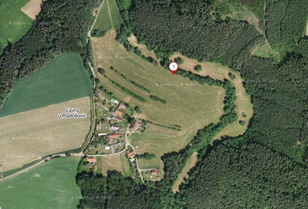 Prodej zahrada - Lipiny u Radošovic, Radošovice, 2 230 m²