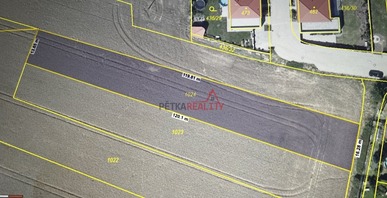 Prodej pozemek pro bydlení - Za Brankou, Zlatníky-Hodkovice, 1 758 m²