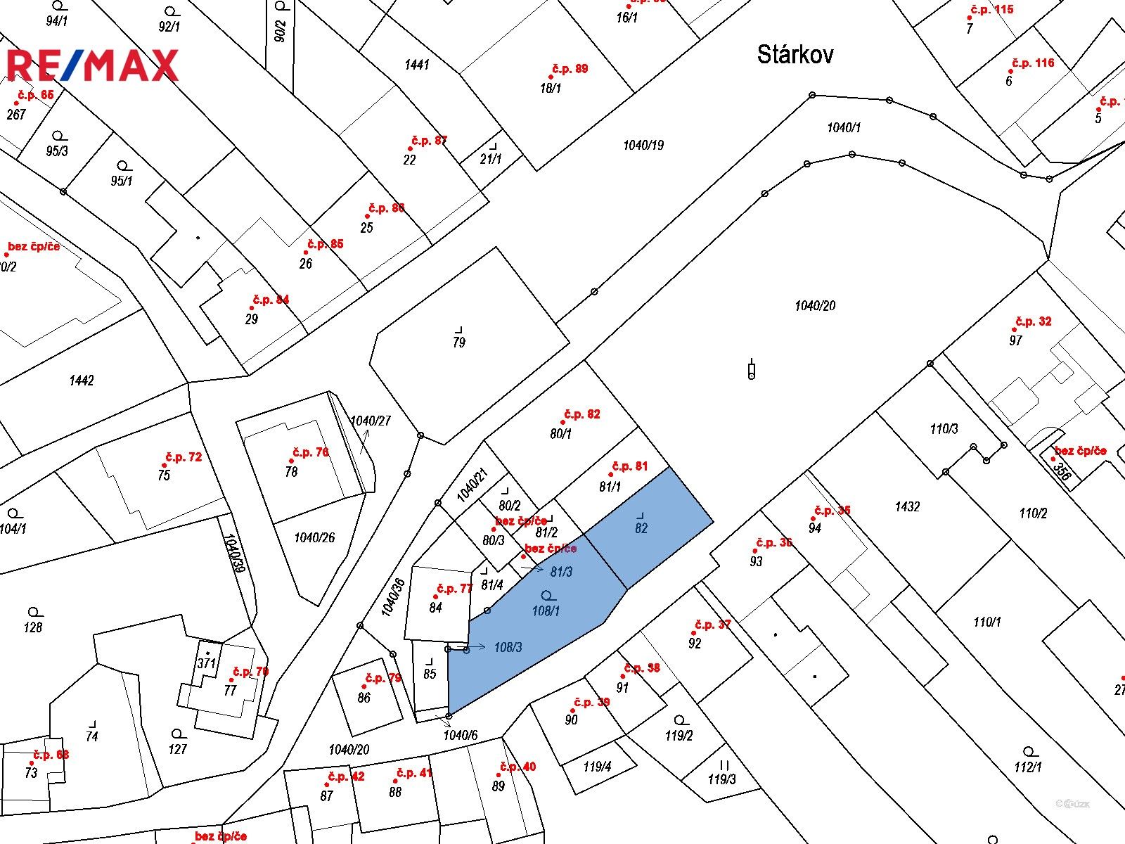 Komerční pozemky, Stárkov, 575 m²