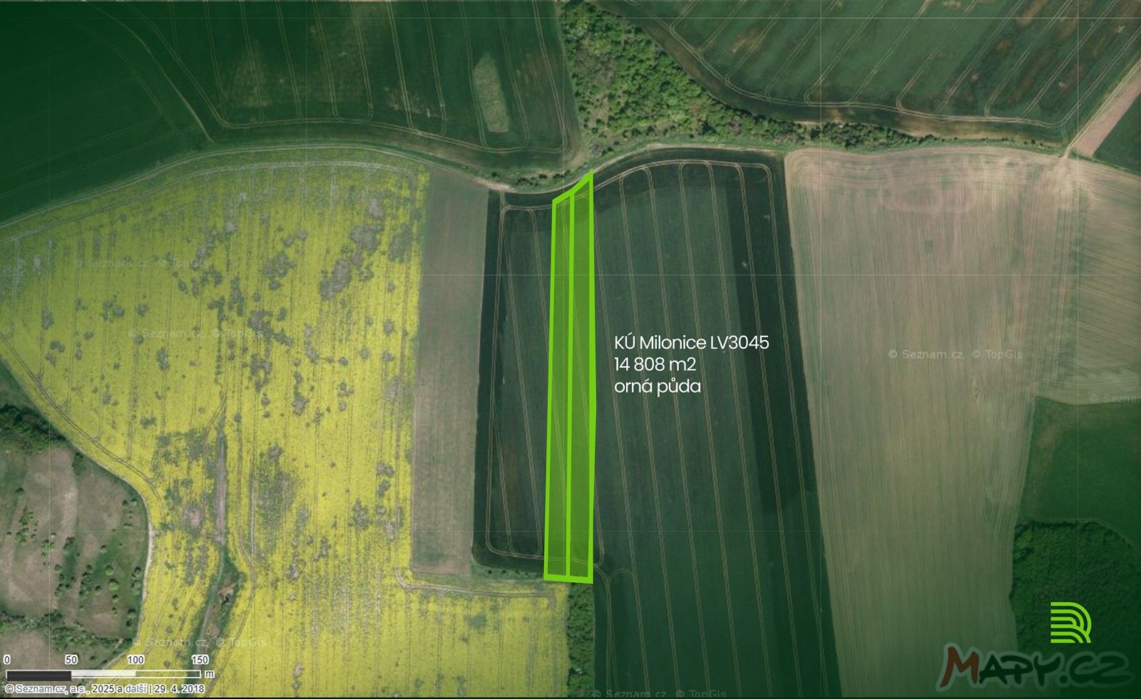 Pozemky pro bydlení, Milonice, 14 808 m²