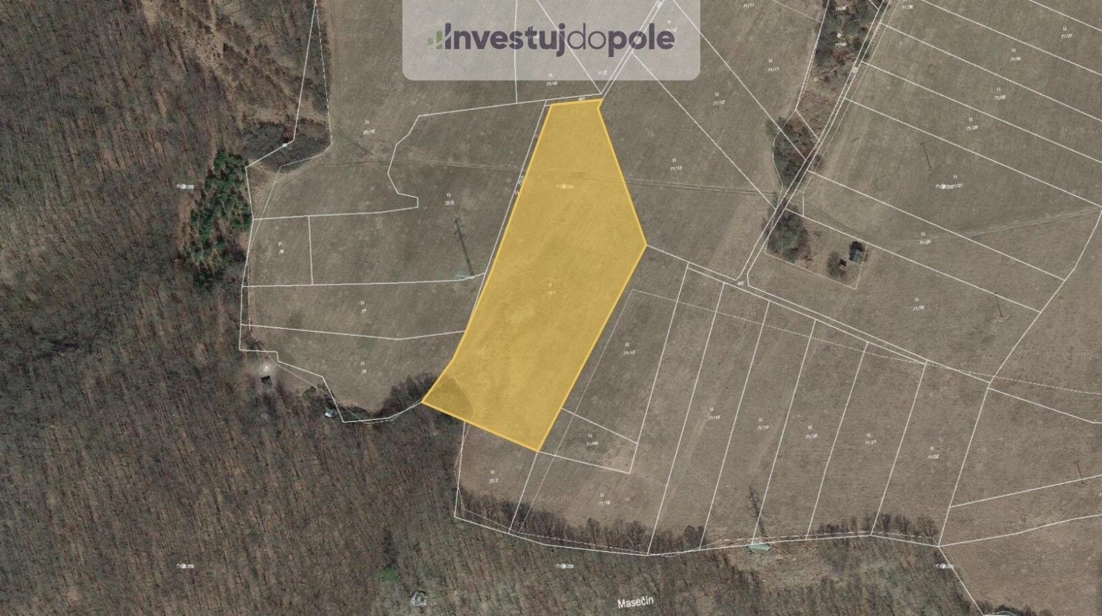 Louky, Masečín, Štěchovice, 10 399 m²