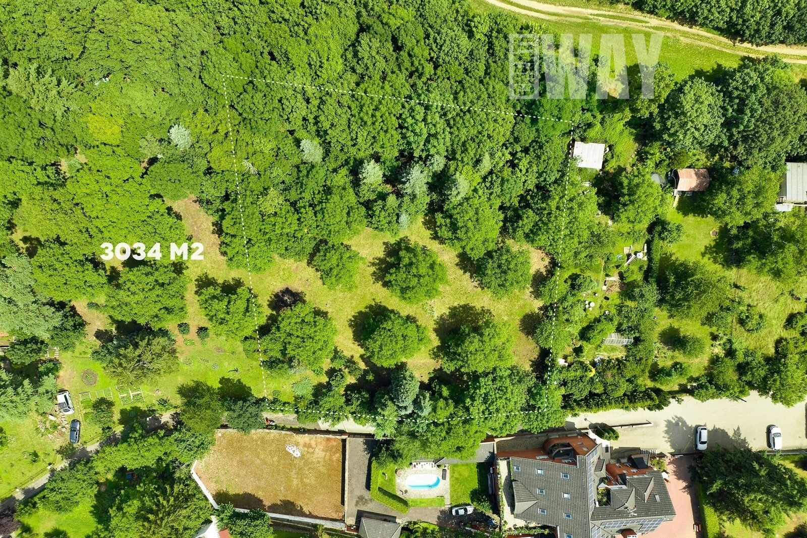 Prodej pozemek pro bydlení - V úvoze, Roztoky, 3 034 m²