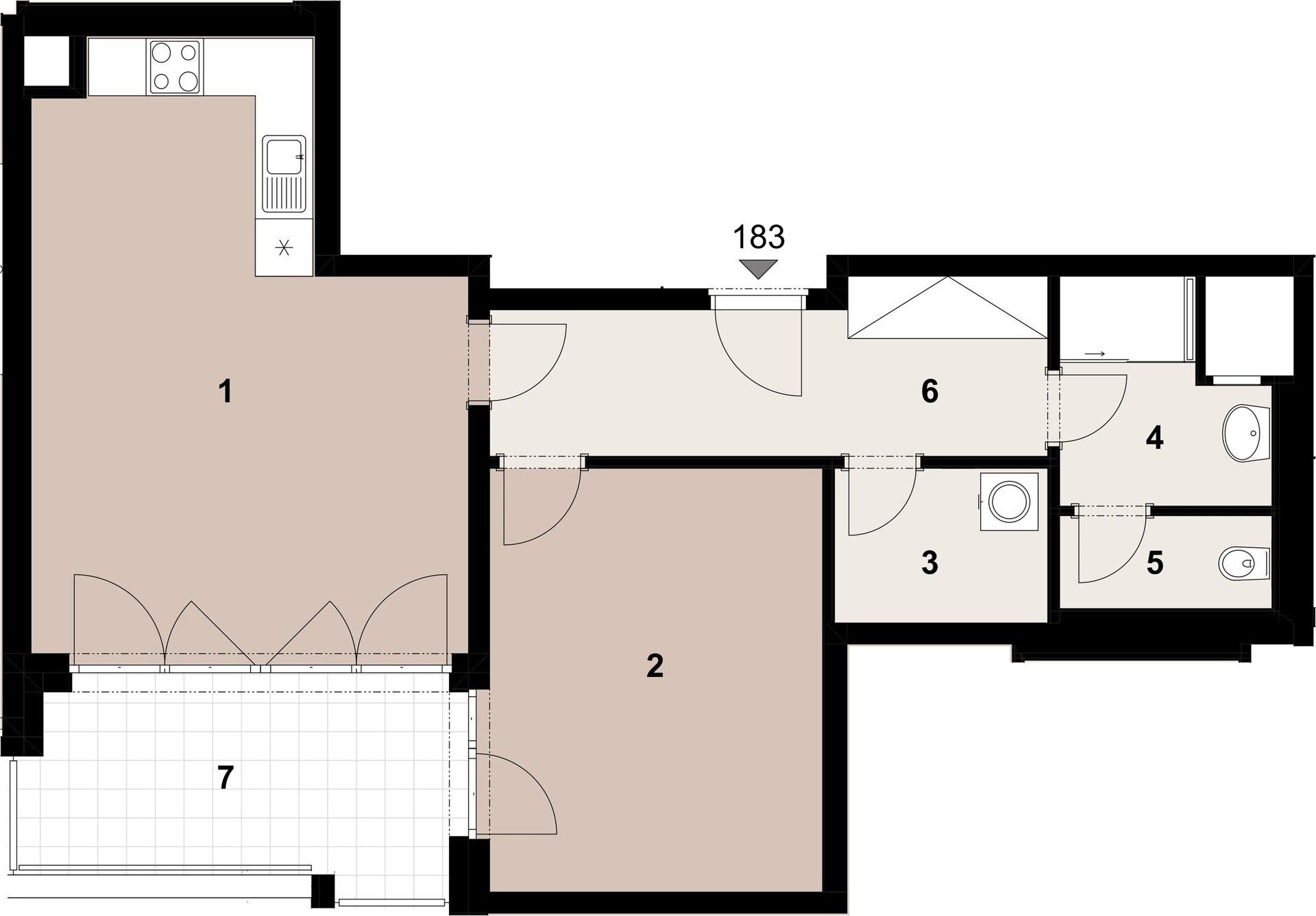 Prodej byt 2+kk - Poděbradská, Praha, 60 m²
