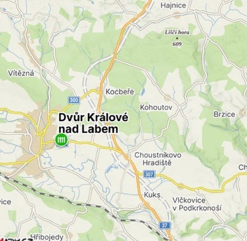 Prodej zahrada - náměstí T. G. Masaryka, Dvůr Králové nad Labem, 1 461 m²