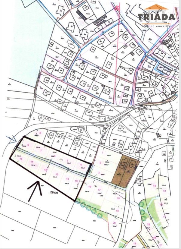 Pozemky pro bydlení, Jenišovice, 14 640 m²