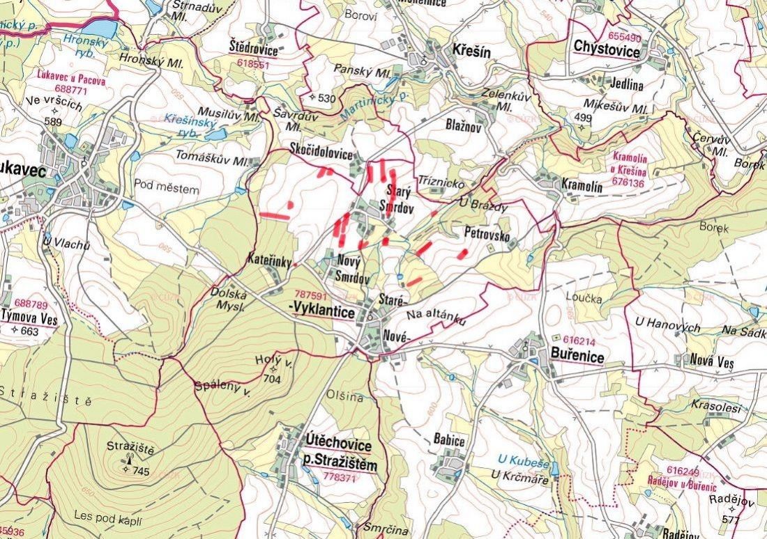 Prodej zemědělský pozemek - Vyklantice, 394 27, 46 789 m²