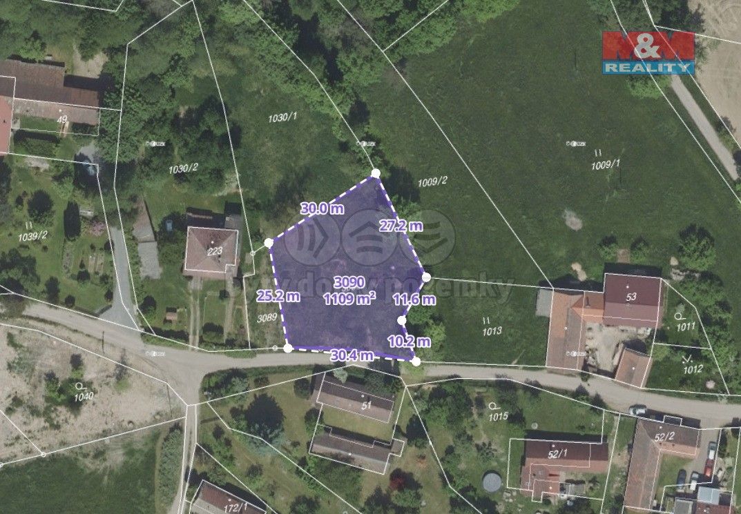 Louky, Neveklov, 257 56, 1 196 m²
