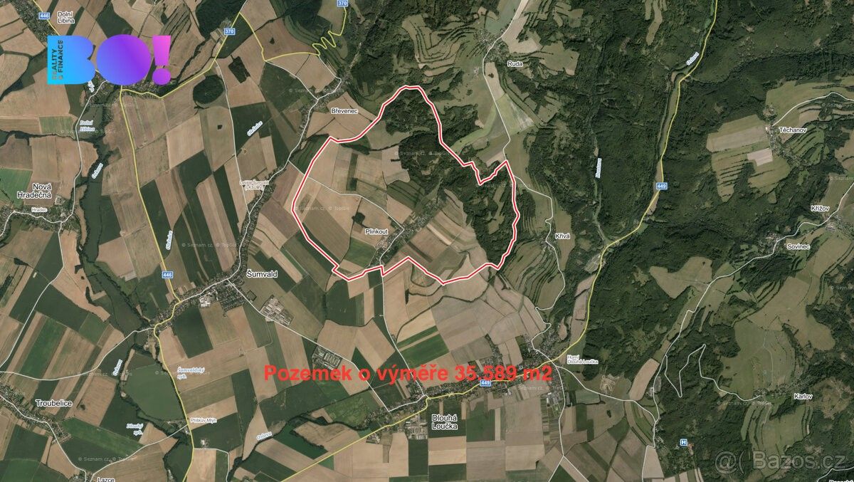Zemědělské pozemky, Dlouhá Loučka, 783 86, 35 589 m²