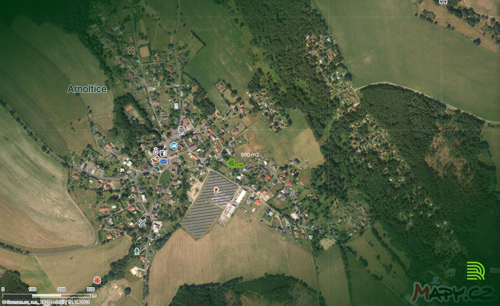Prodej pozemek pro bydlení - Arnoltice, 990 m²